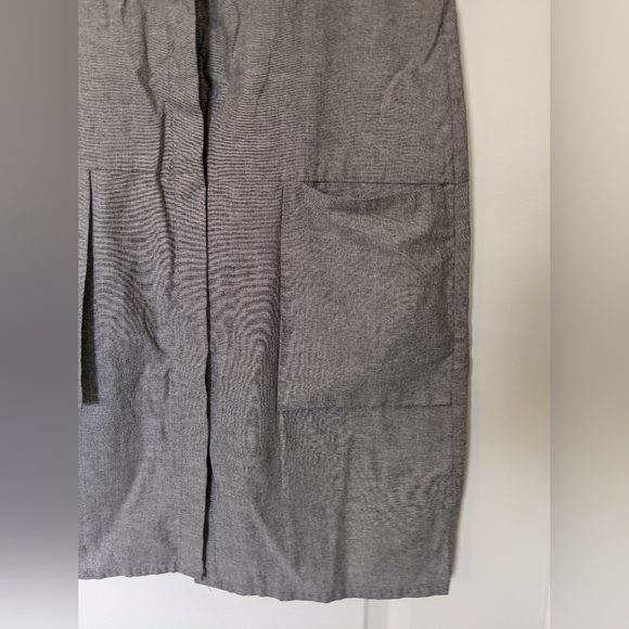 Collared Sleeveless Shirt Dress - Picture 3 of 4